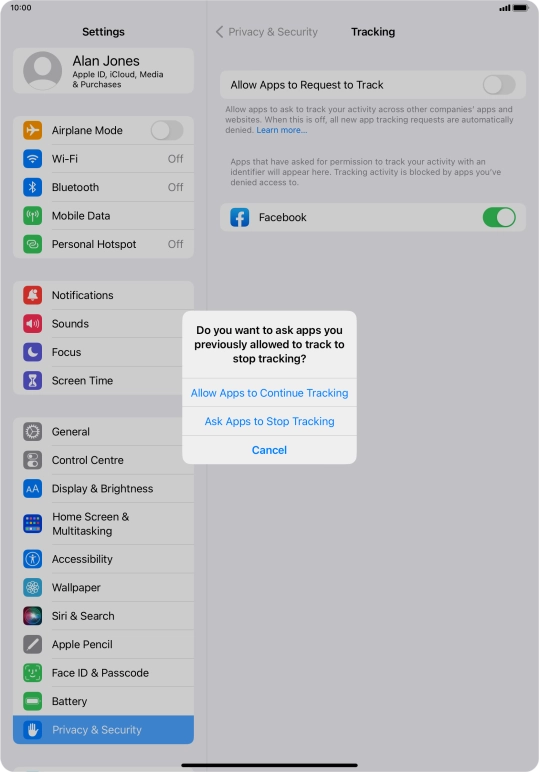 If you turn off the function, press the required setting. If you turn off the function, press the required setting.