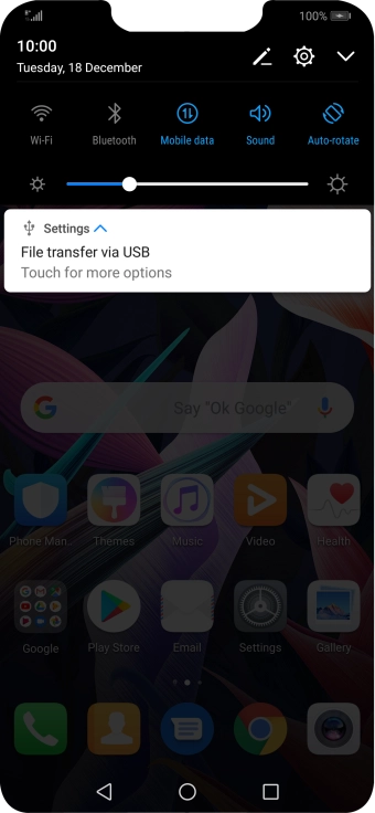 Press Touch for more options. Press Touch for more options.