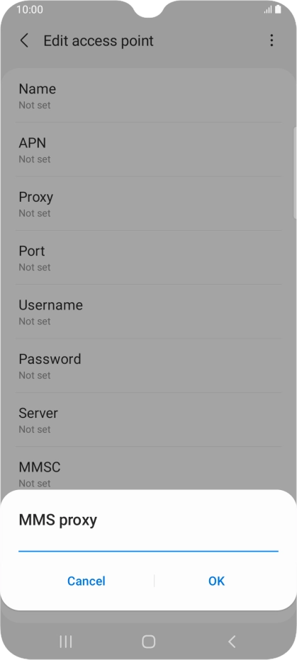 Key in 149.254.201.135 and press OK. Key in 149.254.201.135 and press OK.