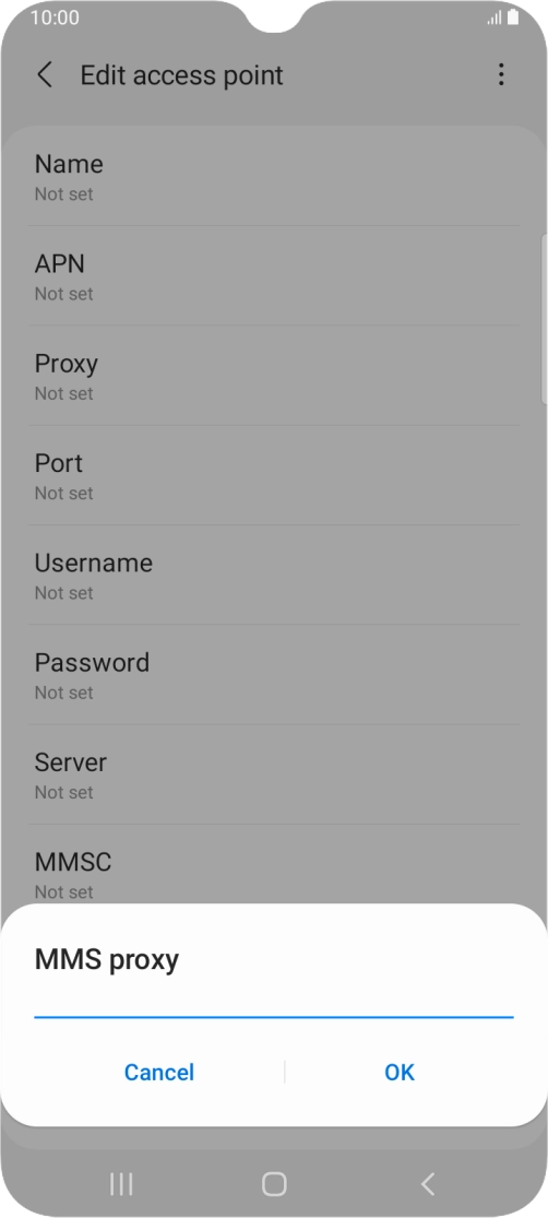 Key in 149.254.201.135 and press OK. Key in 149.254.201.135 and press OK.
