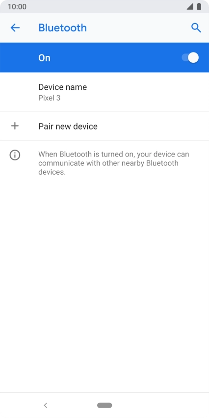 Press Pair new device. Press Pair new device.