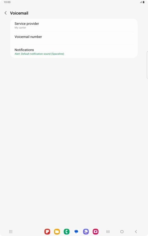 Press Voicemail number. Press Voicemail number.