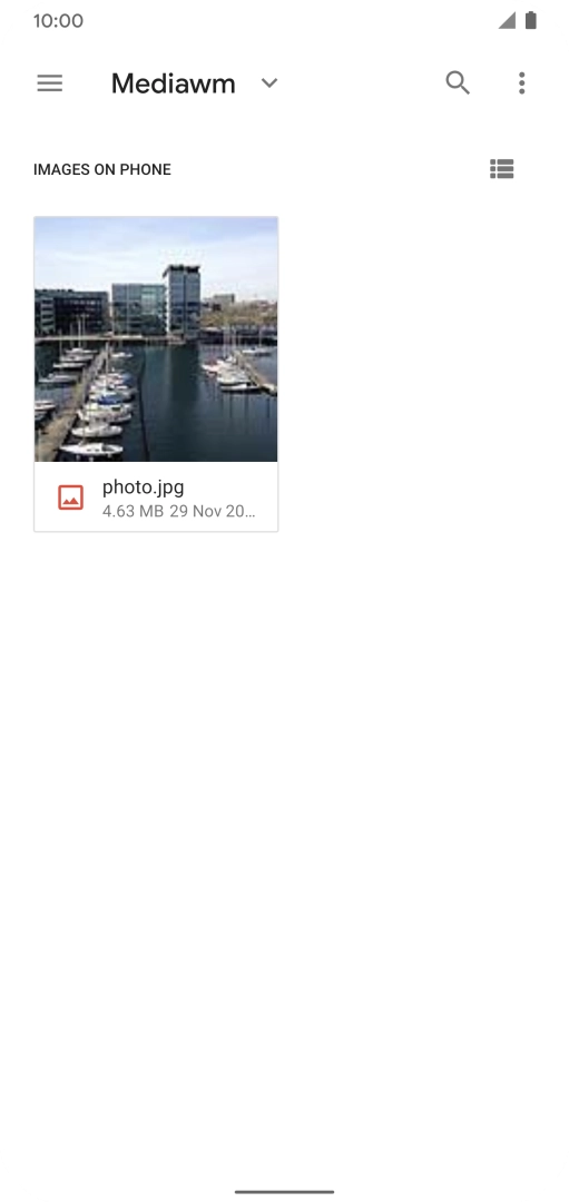 Press the required picture. Press the required picture.