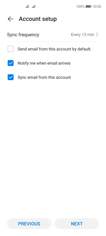 Press Sync frequency. Press Sync frequency.