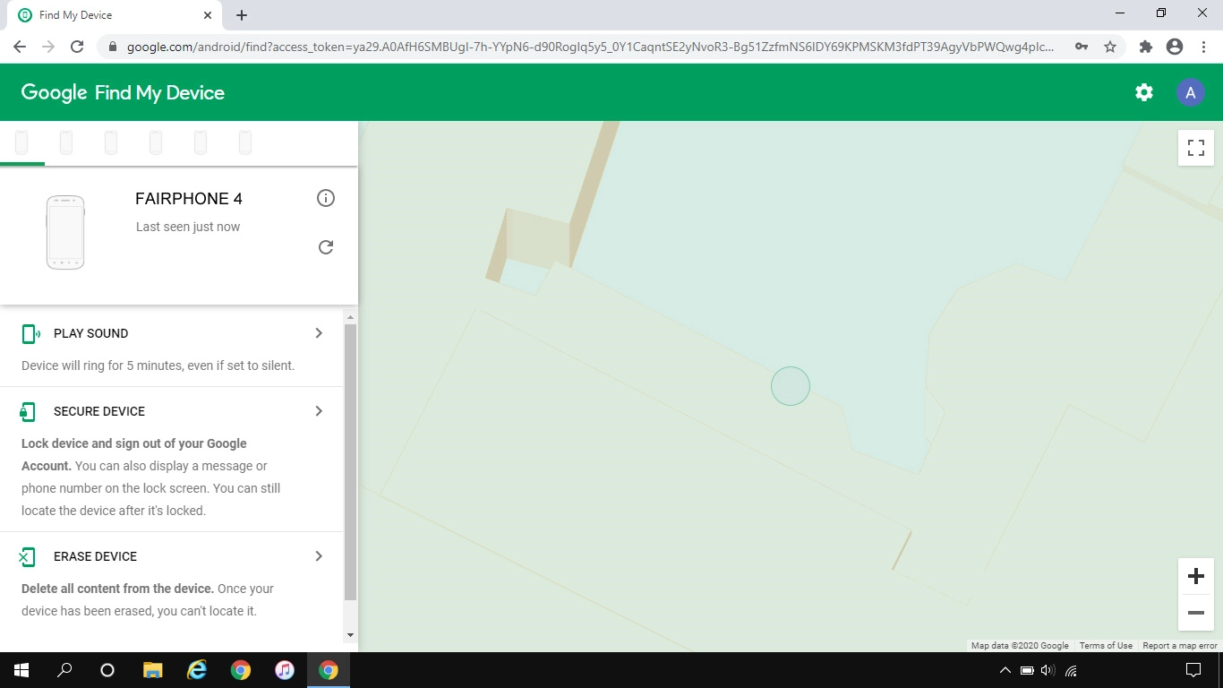 Click the required device. Click the required device.