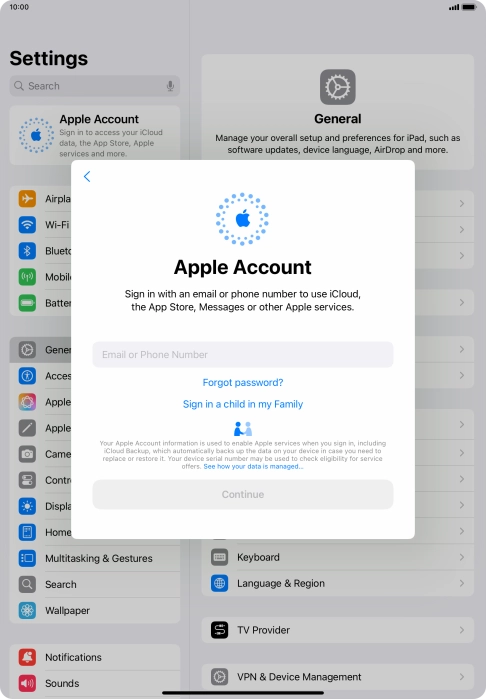 Press Email or Phone Number and key in the username for your Apple ID. Press Email or Phone Number and key in the username for your Apple ID.