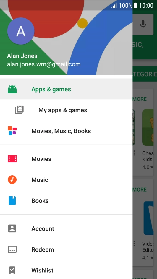 Press My apps & games. Press My apps & games.