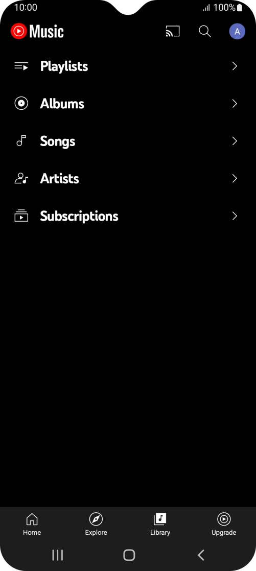 Press the required category and go to the required audio file. Press the required category and go to the required audio file.