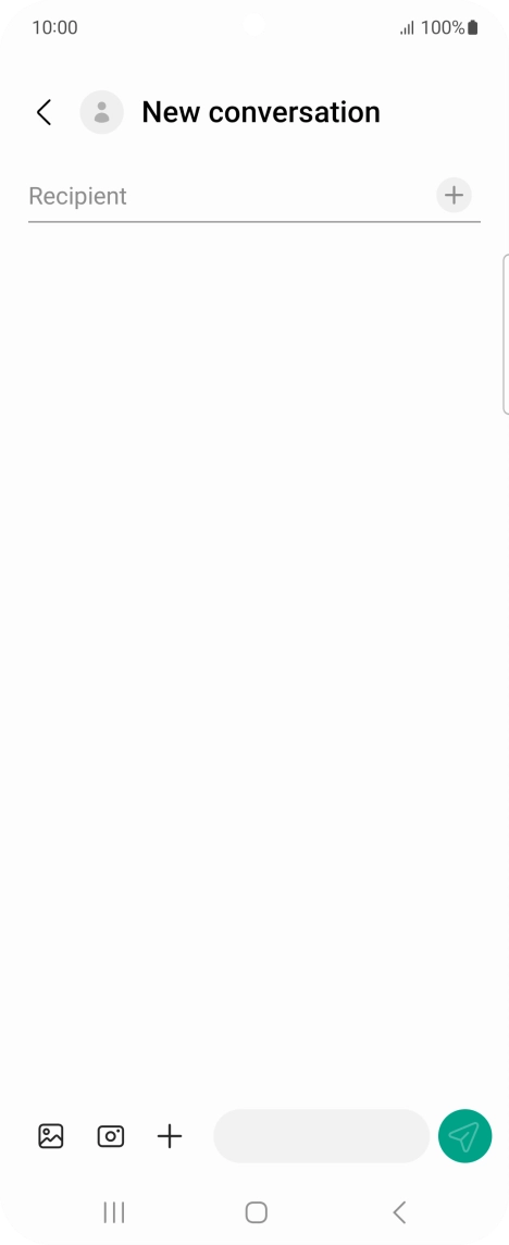 Press the search field and key in the first letters of the recipient's name. Press the search field and key in the first letters of the recipient's name.