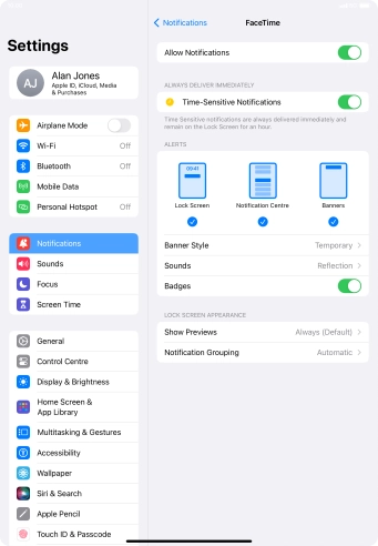 Press the indicator next to Press the indicator next to