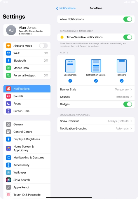 Press the indicator next to Press the indicator next to