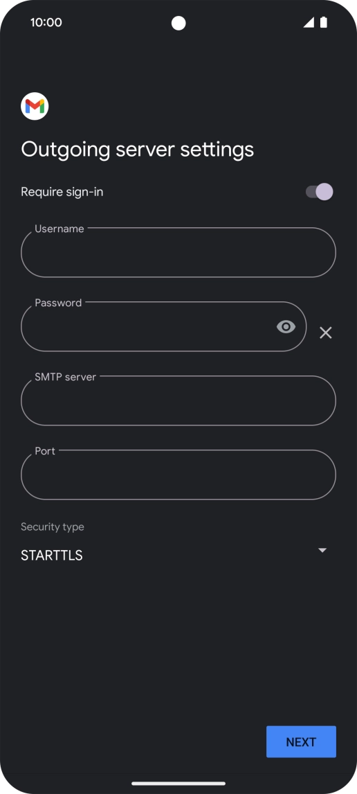 Press the indicator next to Press the indicator next to