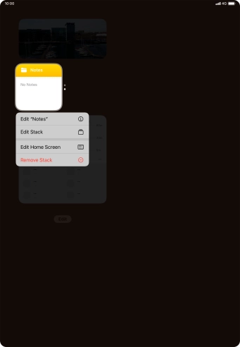 Press Edit Stack. Press Edit Stack.