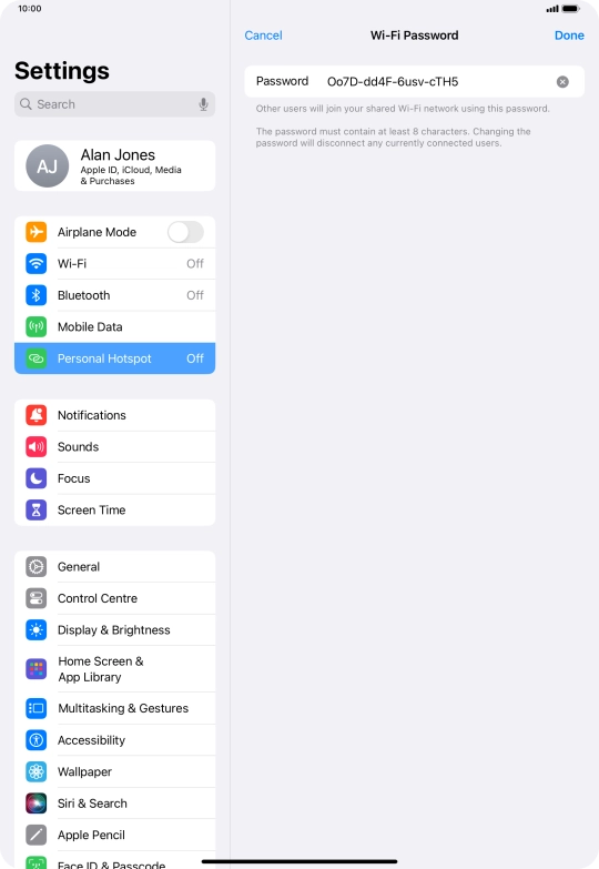 Press Done. Press Done.