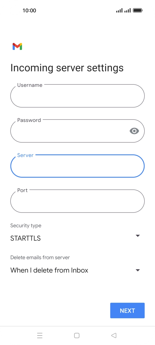 Press the field below Press the field below