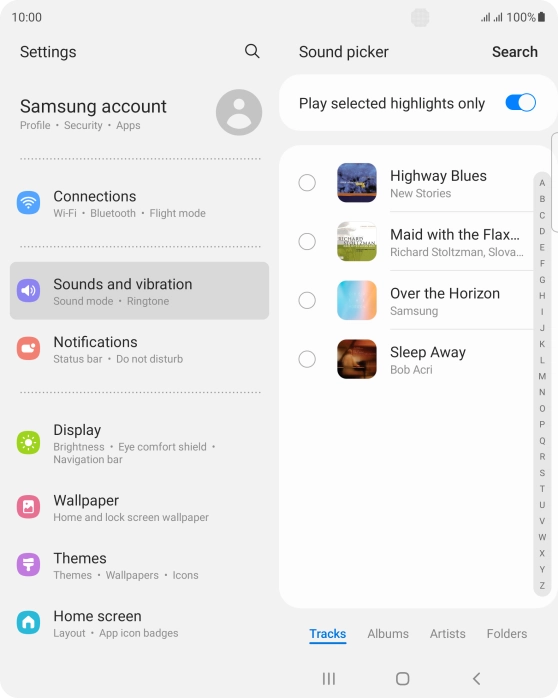 Press the required ring tones to hear them. Press the required ring tones to hear them.