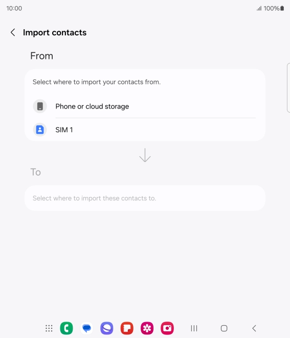 Press the name of the SIM. Press the name of the SIM.