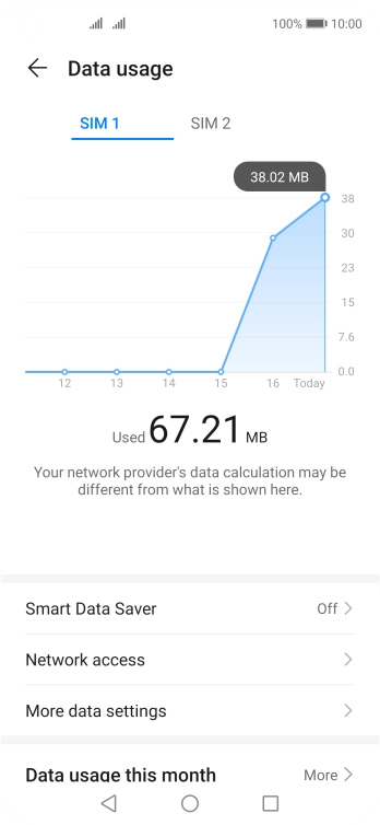 Press the required SIM. Press the required SIM.