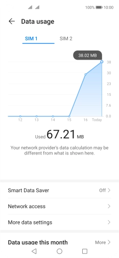Press the required SIM. Press the required SIM.