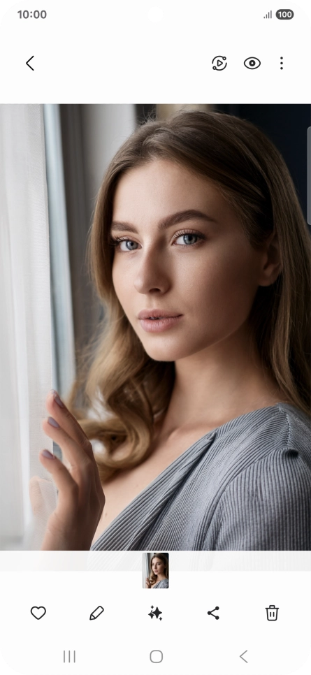 Press the AI icon. Press the AI icon.