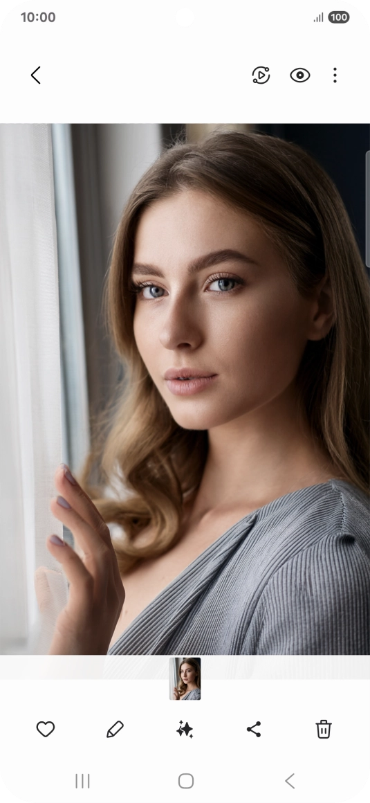 Press the AI icon. Press the AI icon.