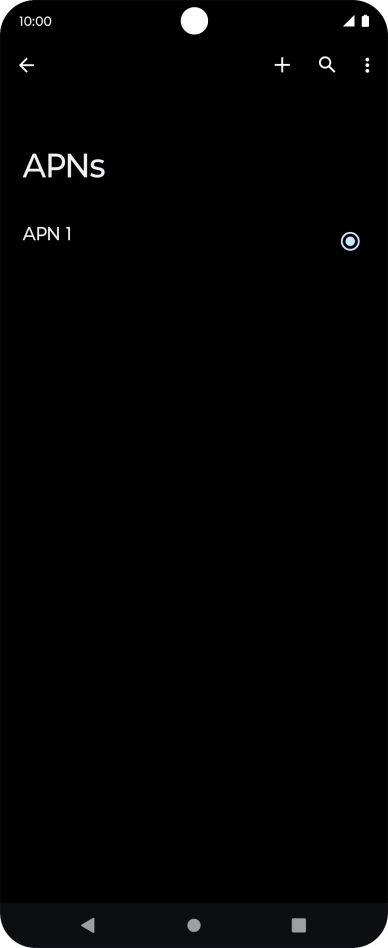 Press the new data connection icon. Press the new data connection icon.