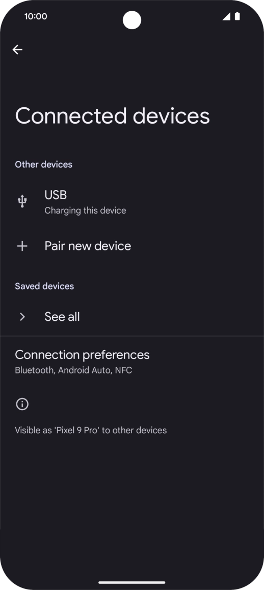 Press Pair new device. Press Pair new device.
