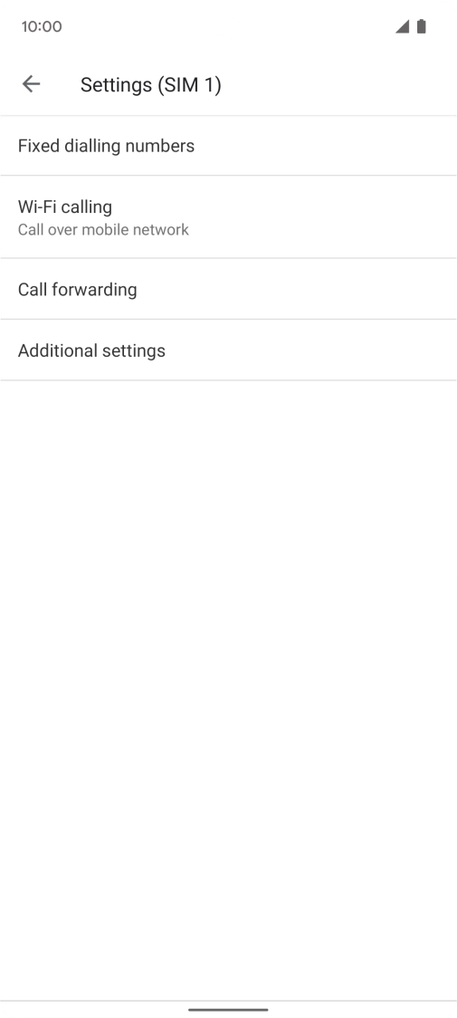 Press Additional settings. Press Additional settings.