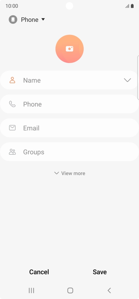 Press the address book drop down list. Press the address book drop down list.