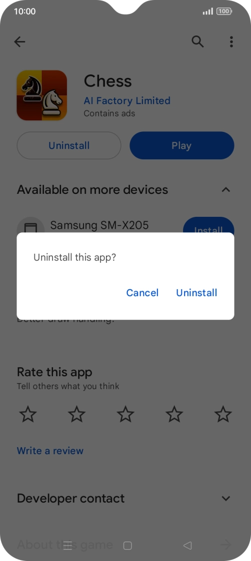 Press Uninstall. Press Uninstall.