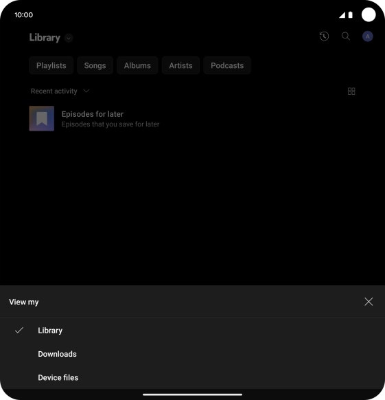 Press the required category and go to the required audio file. Press the required category and go to the required audio file.