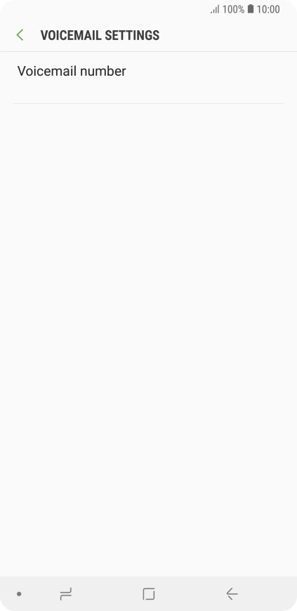 Press Voicemail number. Press Voicemail number.