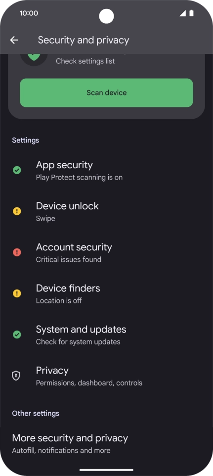 Press More security and privacy. Press More security and privacy.