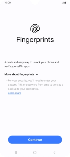 Press Continue. Press Continue.