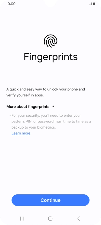 Press Continue. Press Continue.