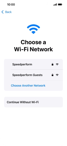 Press the required Wi-Fi network. Press the required Wi-Fi network.