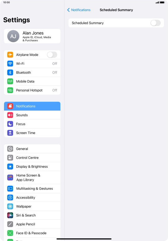 Press the indicator next to Press the indicator next to