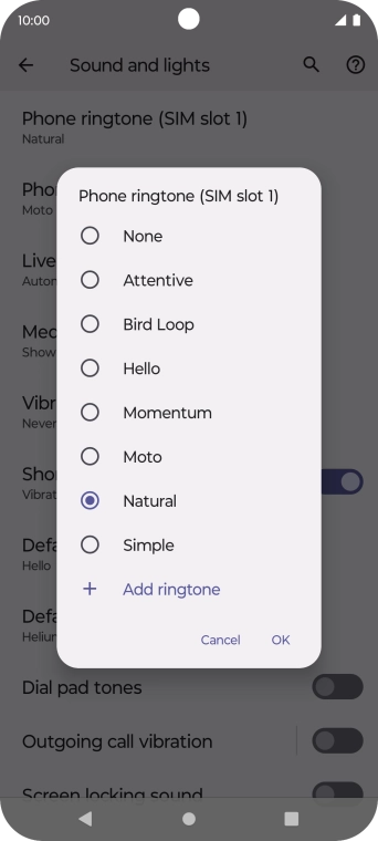 Press the required ring tones to hear them. Press the required ring tones to hear them.