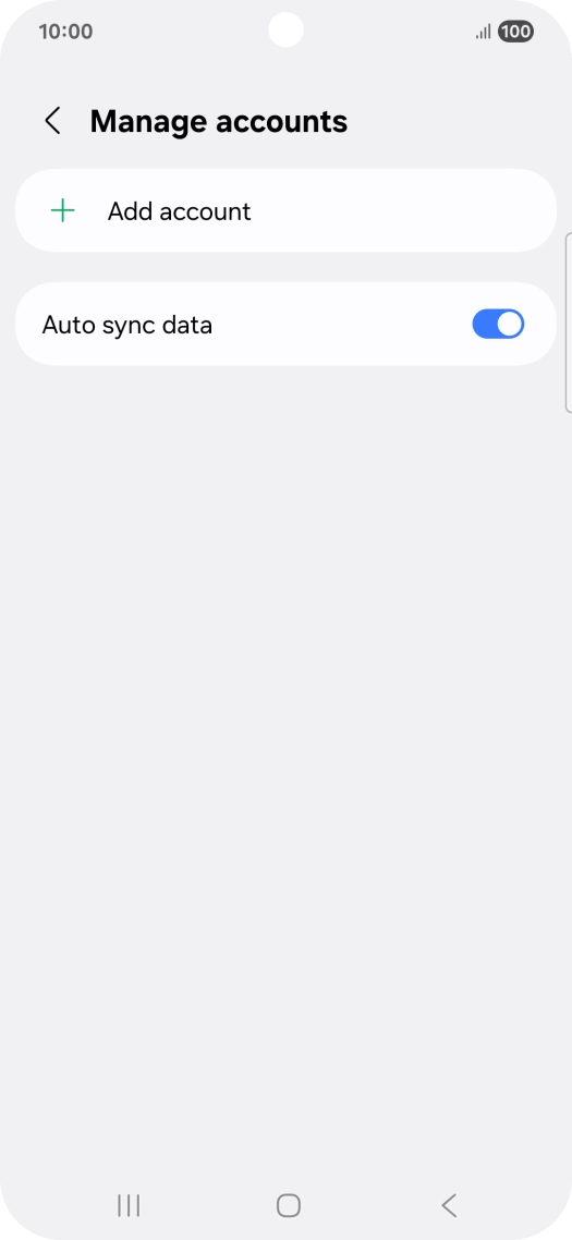 Press Add account. Press Add account.