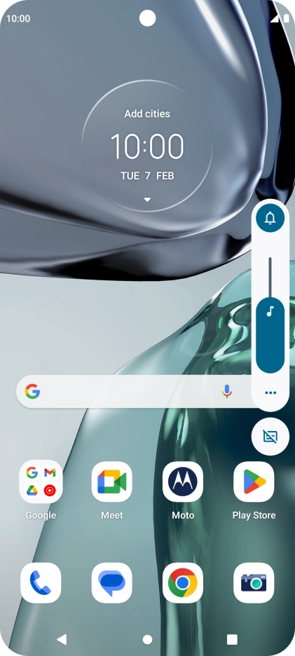 Press the sound mode icon the necessary number of times to turn silent mode on or off. Press the sound mode icon the necessary number of times to turn silent mode on or off.
