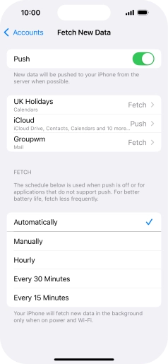 Press the indicator next to Press the indicator next to