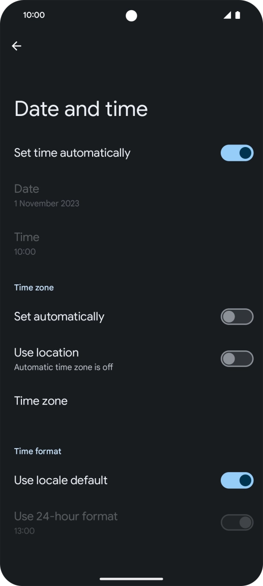Press the indicator next to Press the indicator next to