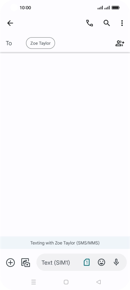 Press the SIM icon. Press the SIM icon.