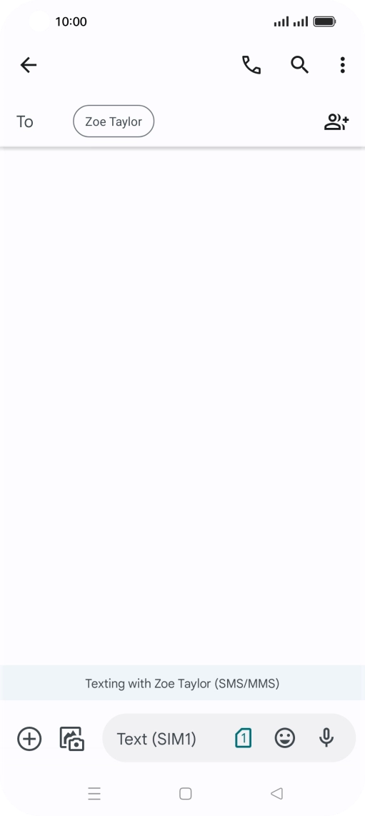 Press the SIM icon. Press the SIM icon.