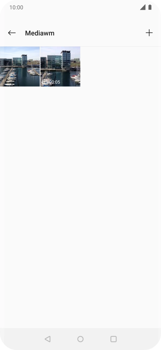 Press and hold any picture or video clip. Press and hold any picture or video clip.