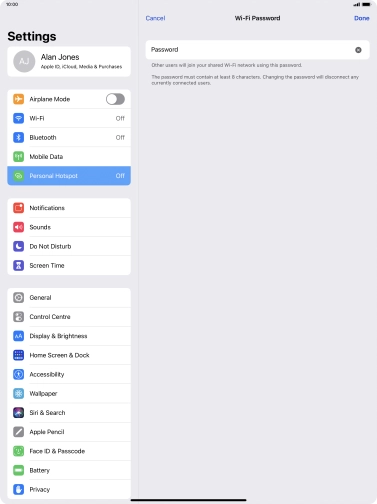 Press Done. Press Done.
