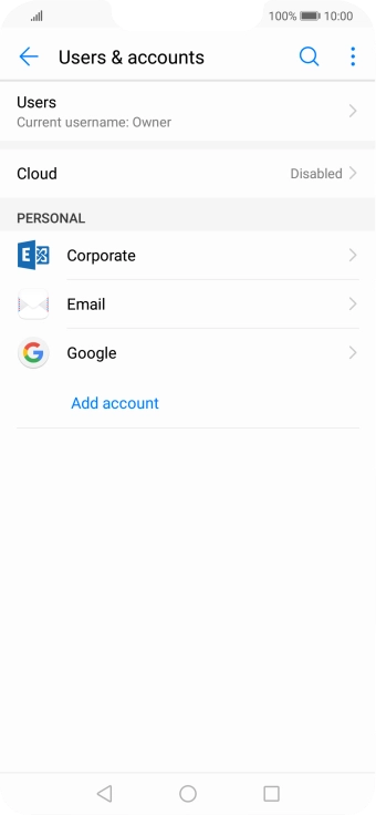 Press the menu icon. Press the menu icon.