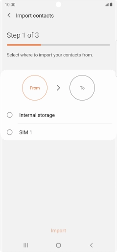 Press the name of the SIM. Press the name of the SIM.