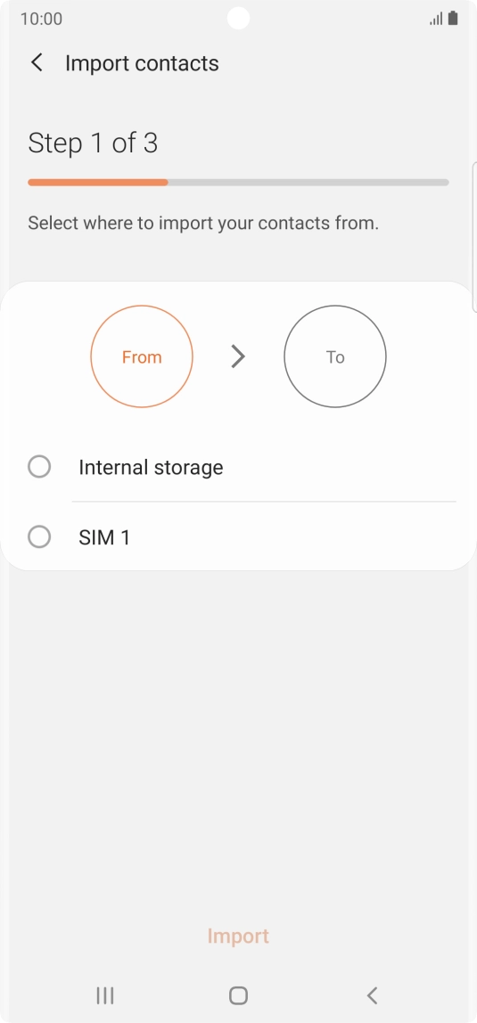 Press the name of the SIM. Press the name of the SIM.