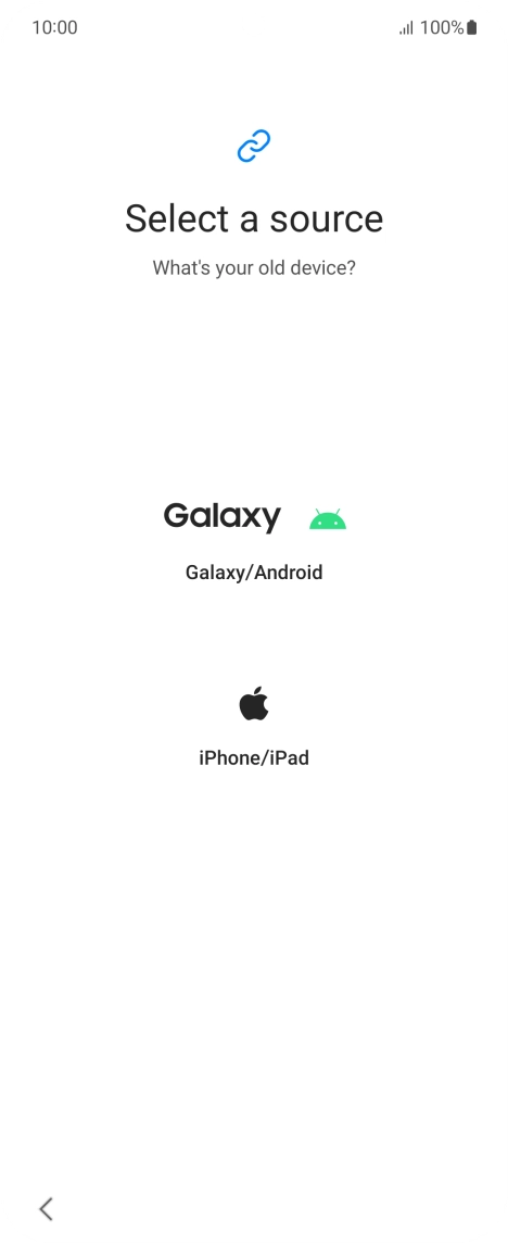 Press the required setting and follow the instructions on the screen to transfer the content from another phone. Press the required setting and follow the instructions on the screen to transfer the content from another phone.